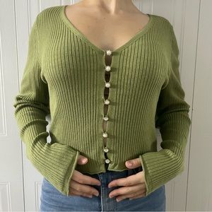 COMFY GREEN CARDIGAN